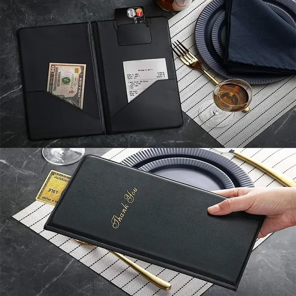 5.5" * 10" PU Leather Check Presenters