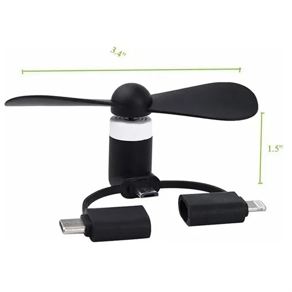 Mini 3-in-1 Mobile Phone Fans