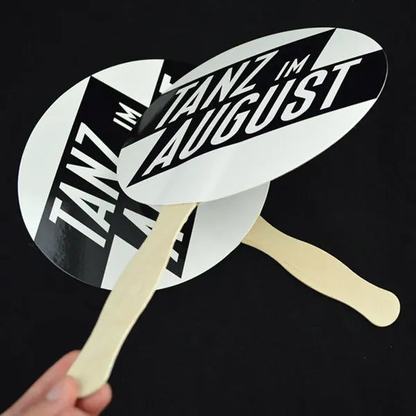 Circle Hand Held Paper Fans