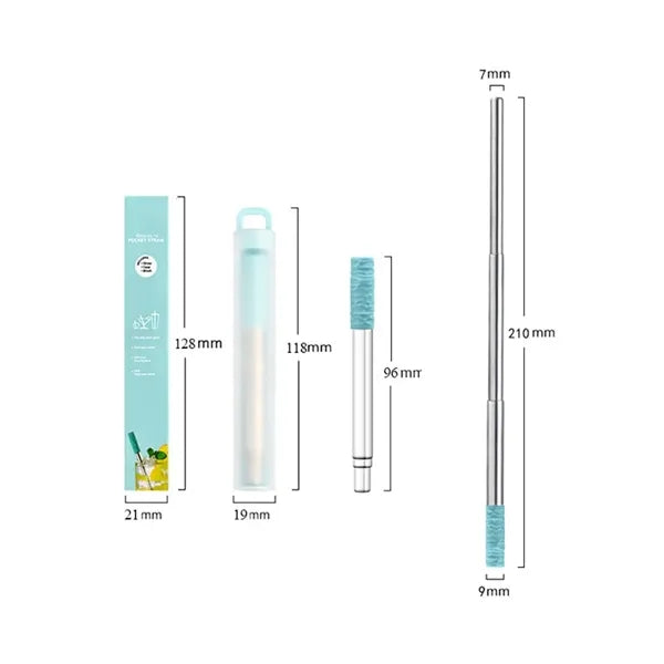 Collapsible Stainless Steel Telescopic Straw