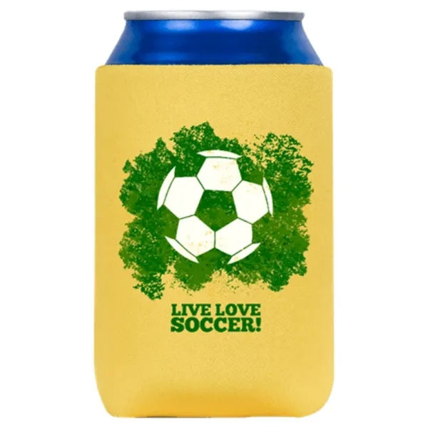 Custom Print Soccer Can Cooler-BB