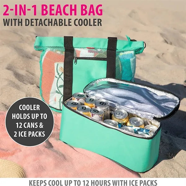 Waterproof Beach Bag with Cooler