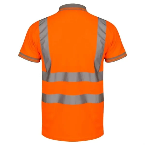 Hi Vis Class 2 Reflective Tape Safety Workwear Polo