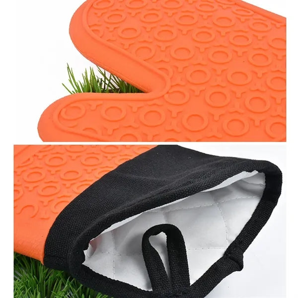 Extra Long Silicone Oven Mitt