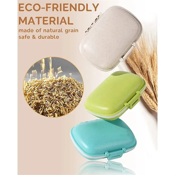8 Compartments Portable Moisture Proof Small Pill Box