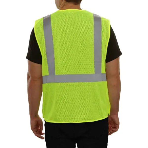 Enhanced Safety Hi-Vis Mesh Vest With Breakaway Design