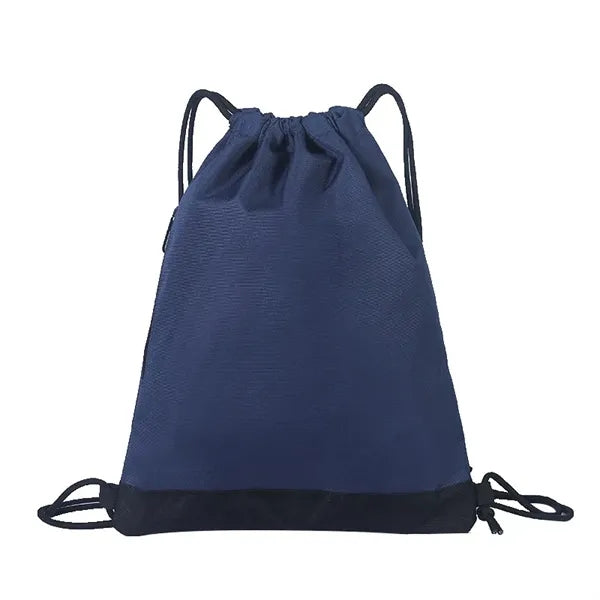 Waterproof Oxford Drawstring Backpack with Pocket Tote Bag
