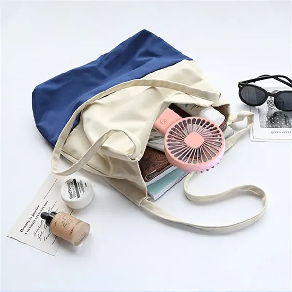 USB Rechargeable Handheld Fan with Mobile Phone Bracket