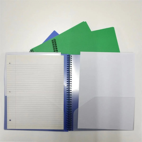 Plastic pocket folder for office