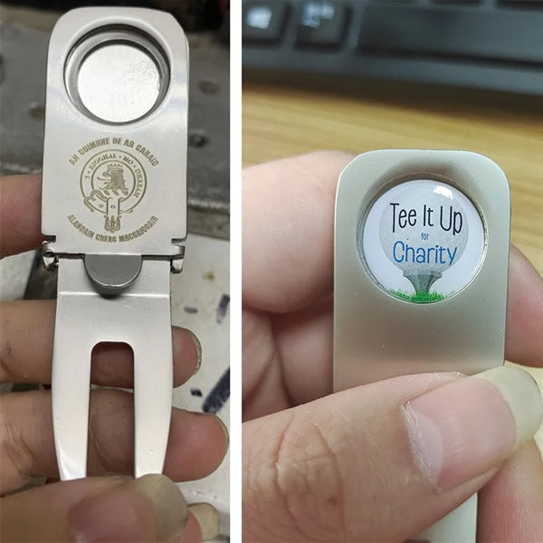 Magnetic Cigar Holder Golf Divot Marker Tool