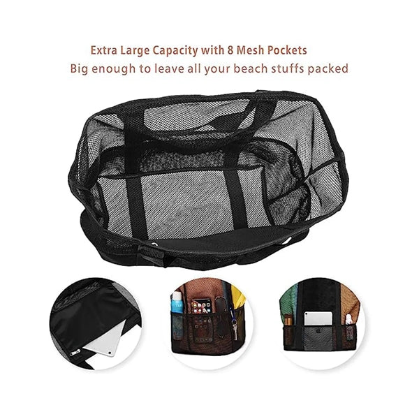 Mesh Oversized Beach Tote Bag