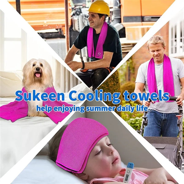 Breathable Cooling Towel With Carabiner Clip