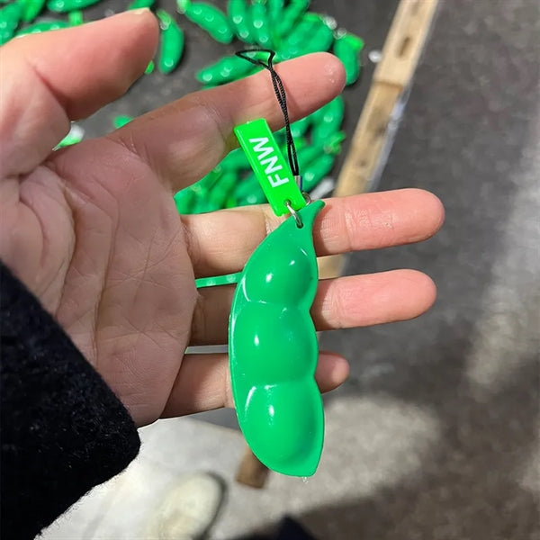 Edamame Keychain Fidget Toys