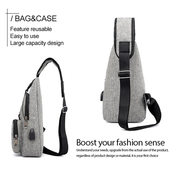 Sling Bag with USB Charging Port