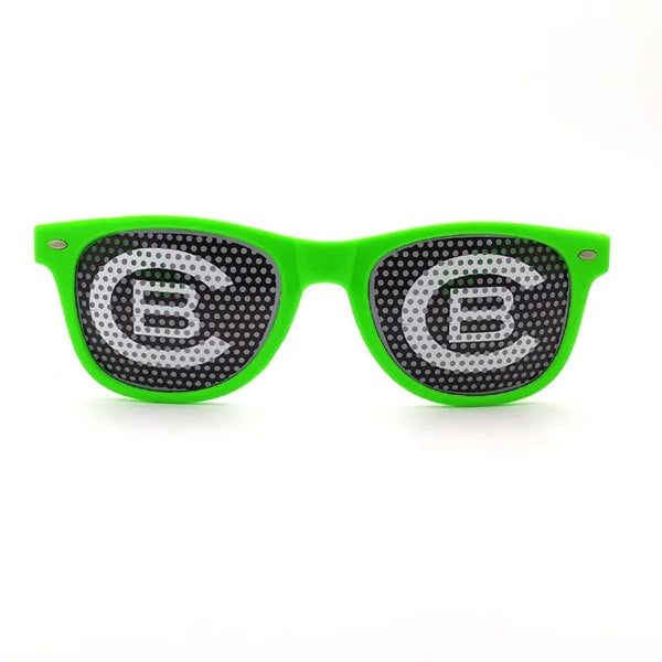 Custom Printed Lenses Retro Sunglasses with Pinhole Stickers