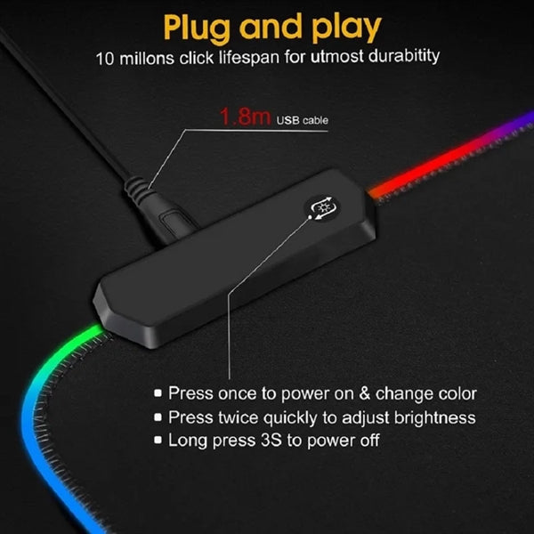 RGB Gaming Luminous Mouse Pad