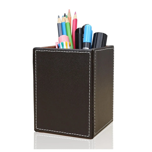 Square Leather Pen Holder