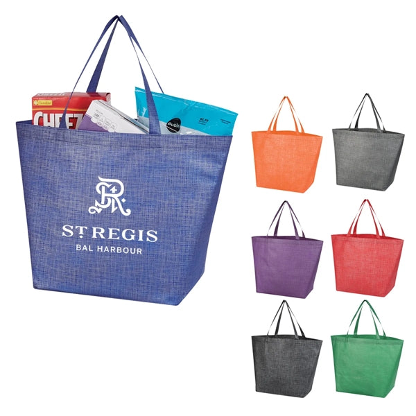 Crosshatch Non-Woven Tote Bag