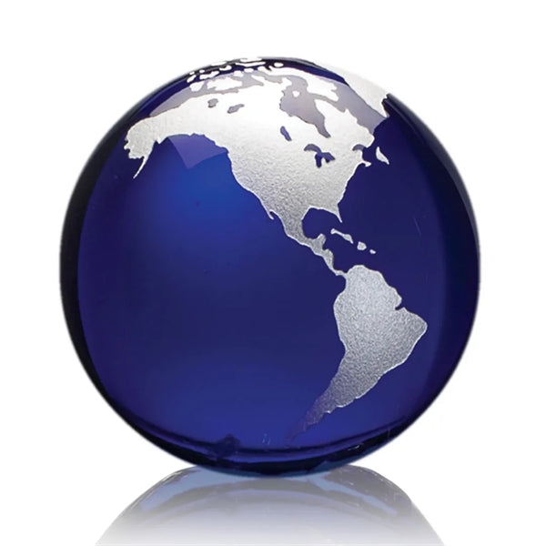 Globe Paperweight - Blue