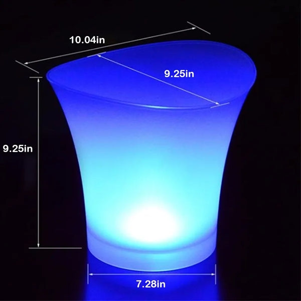 LED Luminous Whisky Ice Cube Storage Buckets