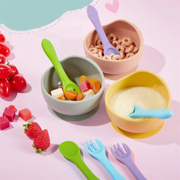 Baby Silicone Fork Spoon