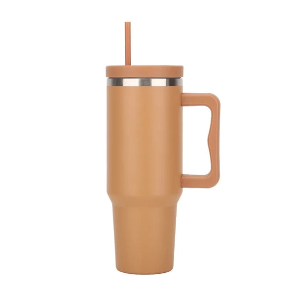 40 oz Tumbler with Handle and Straw
