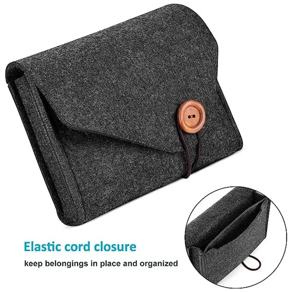 Felt Electronics Accessories Organizer Pouch
