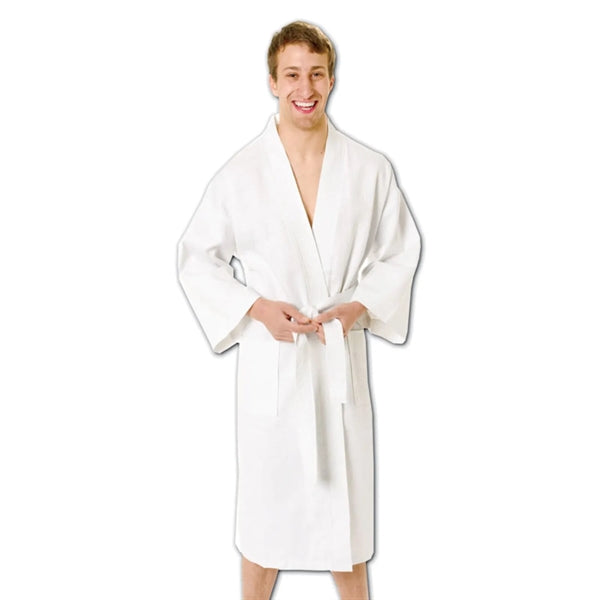 100% Cotton Italian Waffle Weave Bath Robe