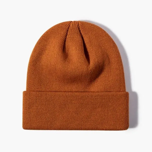 100% Acrylic Cuffed Knitted Beanie With Custom Logo