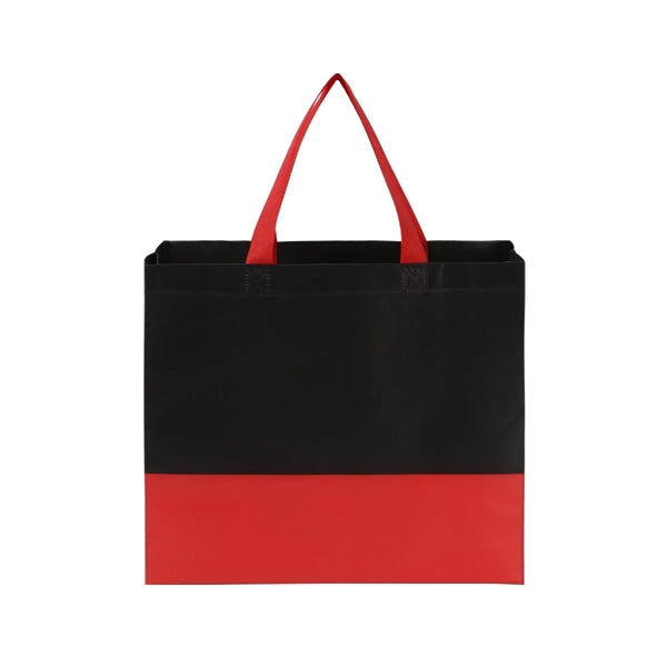 Laminated Non-Woven Two-Toned Tote Bag (12.5" x 4" x 11")