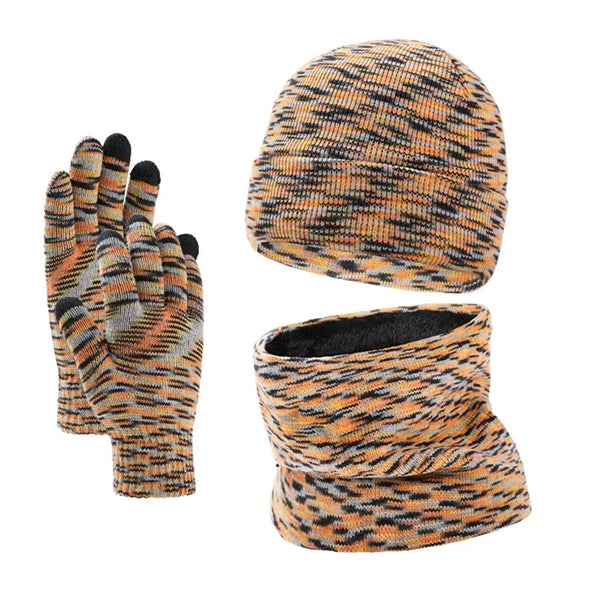 Hat Gloves Scarf Three Piece Set