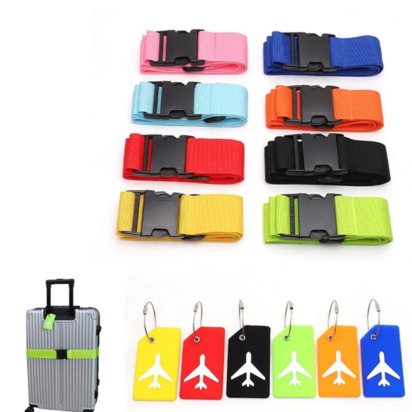 High Elastic Luggage Strap With Tag