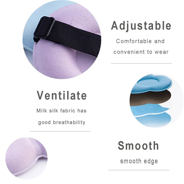 Blindfold 100% Light Blocking 3D Eye Mask Relaxing Cover