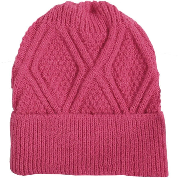 Premium Braided Knitted Cuffed Woolen Beanie