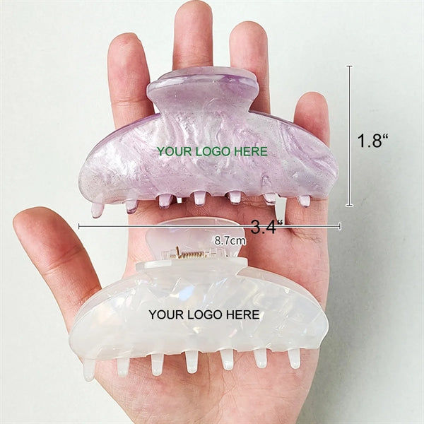Custom Logo Women's Large Pretty Cute Hair Claw Clip