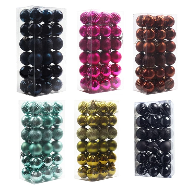 36Pcs 4cm Christmas Tree Color Ball