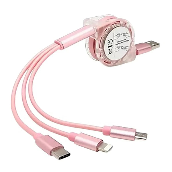 3 In 1 Charging Data Cable Fast Charger Cord