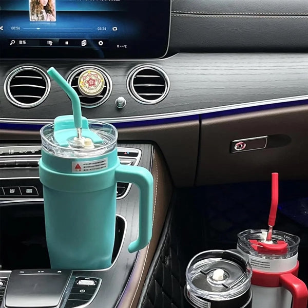 40oz Travel Double Wall Handle Tumbler