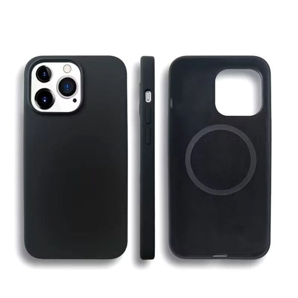 iPhone Case 15 (Mag Safe) Silicone Case/Microfiber Lining