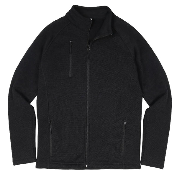 MEN'S HEATHERED FULL ZIP BRUSHED BACK FLEECE JACKET