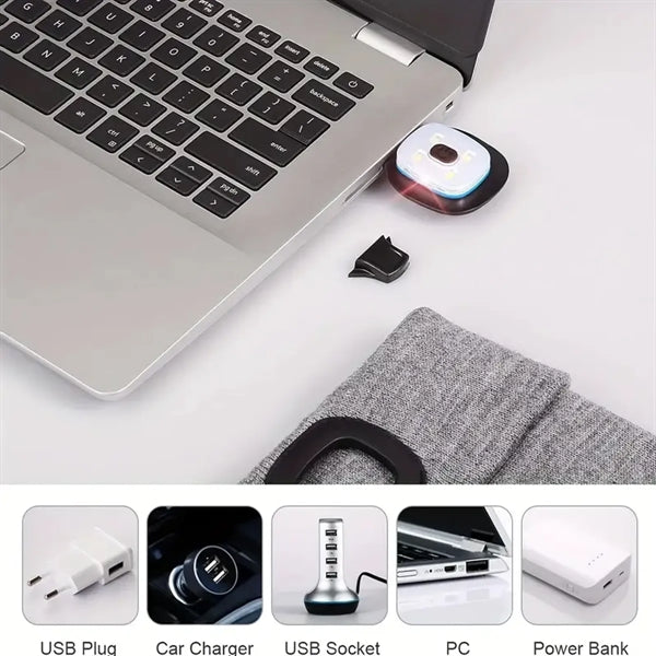 USB Rechargeable Led Knitted Beanie Hat
