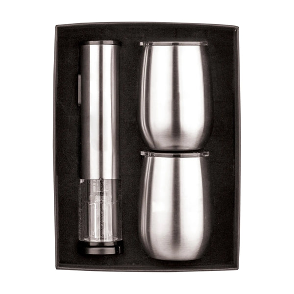 Rechargeable Wine Opener & Tumbler Set