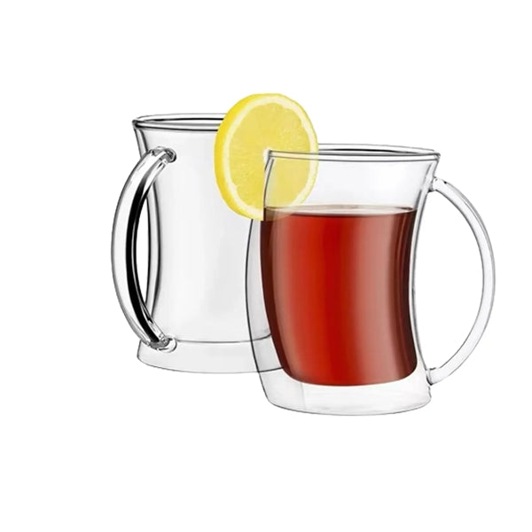 6.8 oz Double Wall Insulated Glass Cups