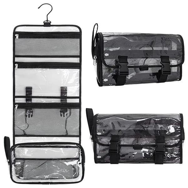 Large TSA Approved Travel Hanging Clear Toiletry Makeup Bag