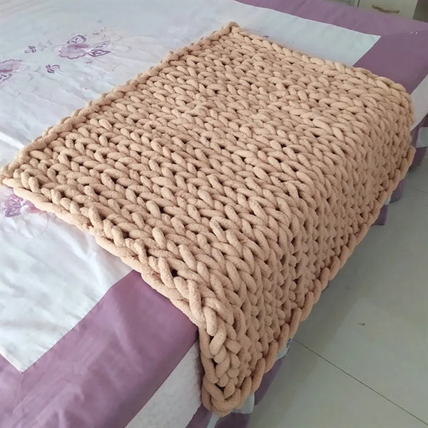 Woven Wool Blanket Sofa Cover