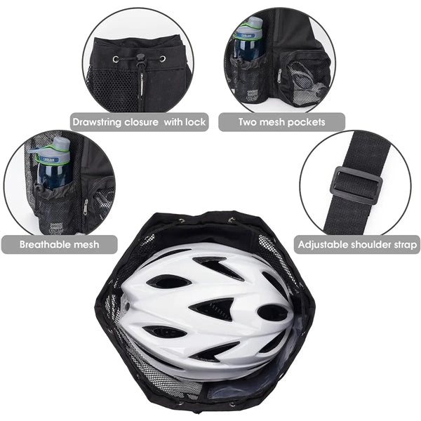 Mesh Drawstring Backpack with Wet Pocket