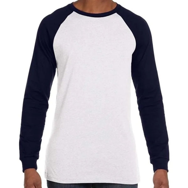 Bella Mens Jersey Long-Sleeve Baseball T-Shirt