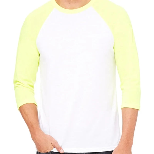 Bella Unisex 3/4-Sleeve Baseball T-Shirt