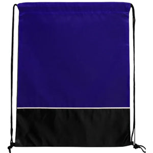 Two Tone Classic Drawstring Tote Bags