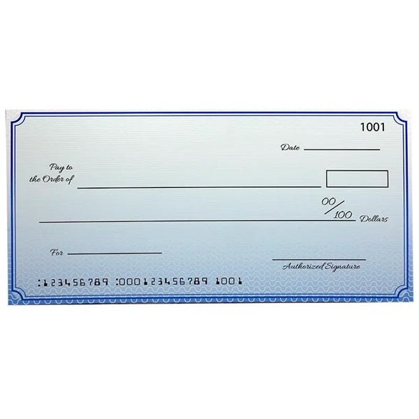 Custom Premium Big Checks 18 X 36 Inch